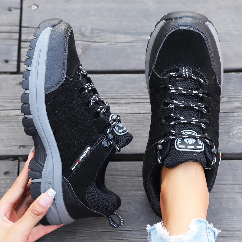 Hiking Shoe Outdoor Retro SuedeTactical Platform Women's Sneakers Spring Autumn New 2025 Anti Slip Mountaineering Camping Shoes