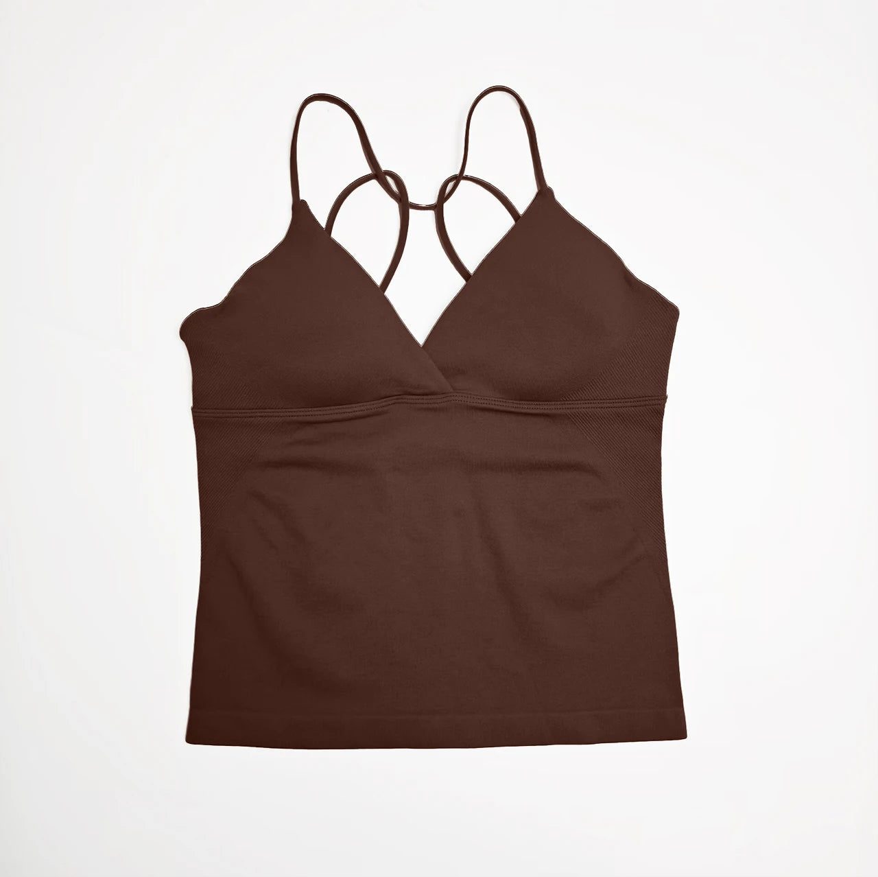 Vision Twist Front Longline Top Women's Seamless Thin Straps Yoga Gym Workout Vest Running Tank Tops Fitness Clothing