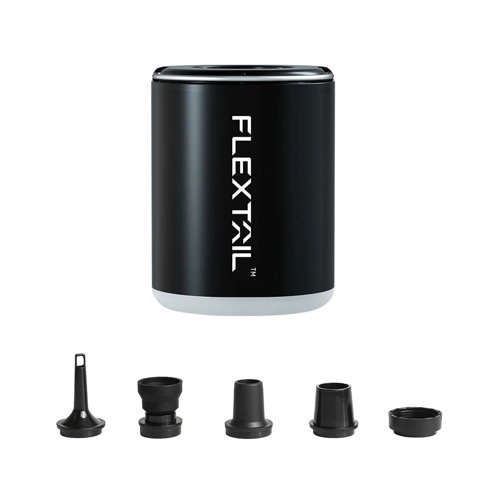 FLEXTAIL TINY PUMP 2X - 4kPa Portable Air Pump with Camping Light and 1600mAh Battery, Infaltion/Deflation/Lighting
