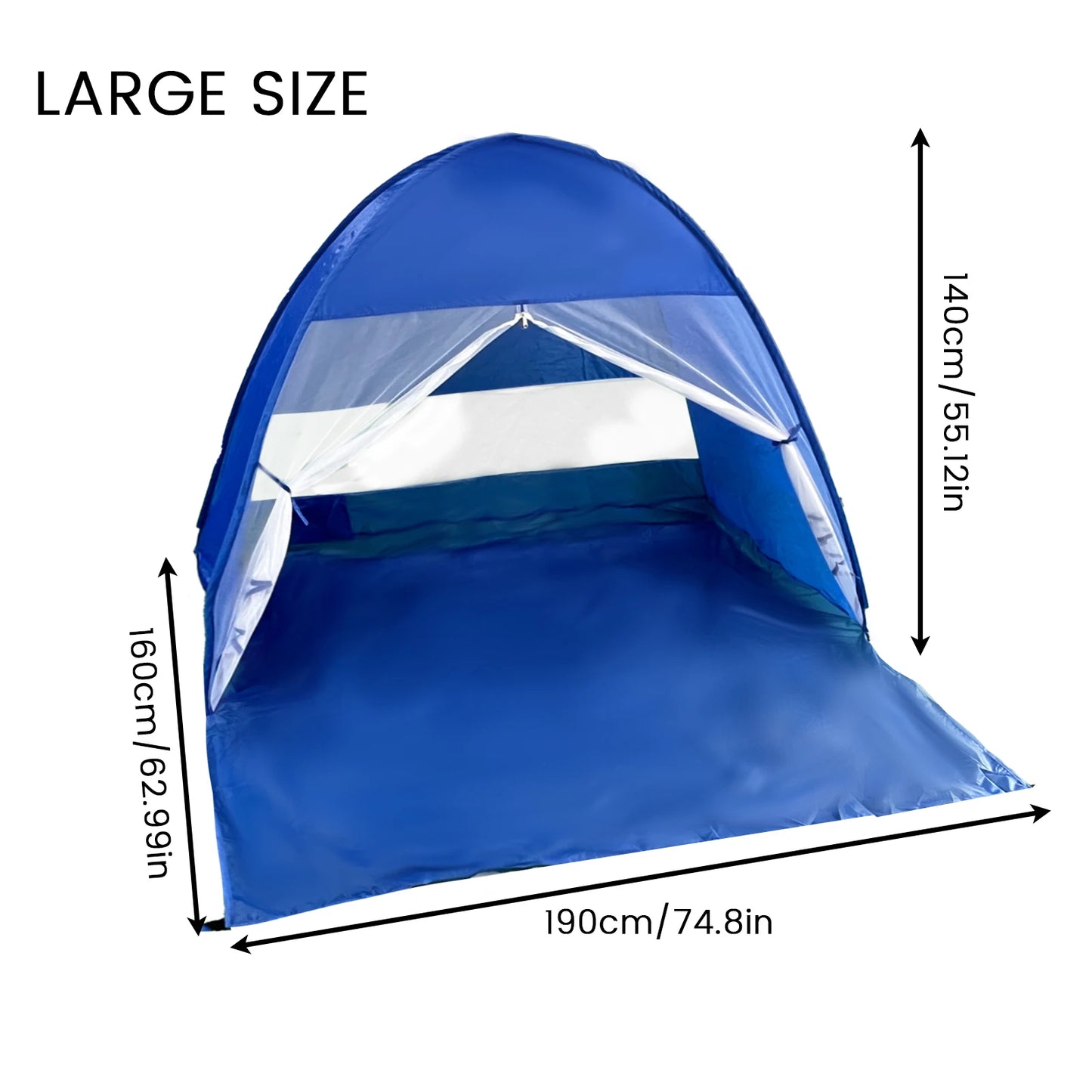 Pop-up Beach Tent, With Handbag - Compact Folding Design, Suitable for Outdoor Camping, Picnicking, and Travel