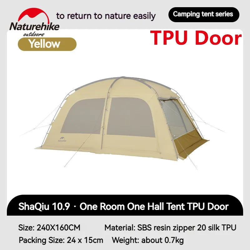 Dunes 10.9 Camping Tent 6 People 4 Seasons Dome Extended Canopy Outdoor Waterproof Large Space Tent With Chimney Hole