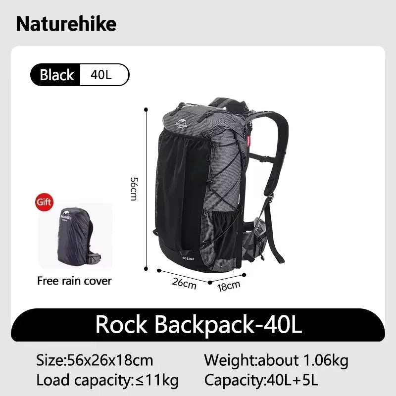 Outdoor Bags 40L 60L Travel Backpacks Large Capacity 60+5L Camping Hiking Packs Hiking Bag With Rain Cover