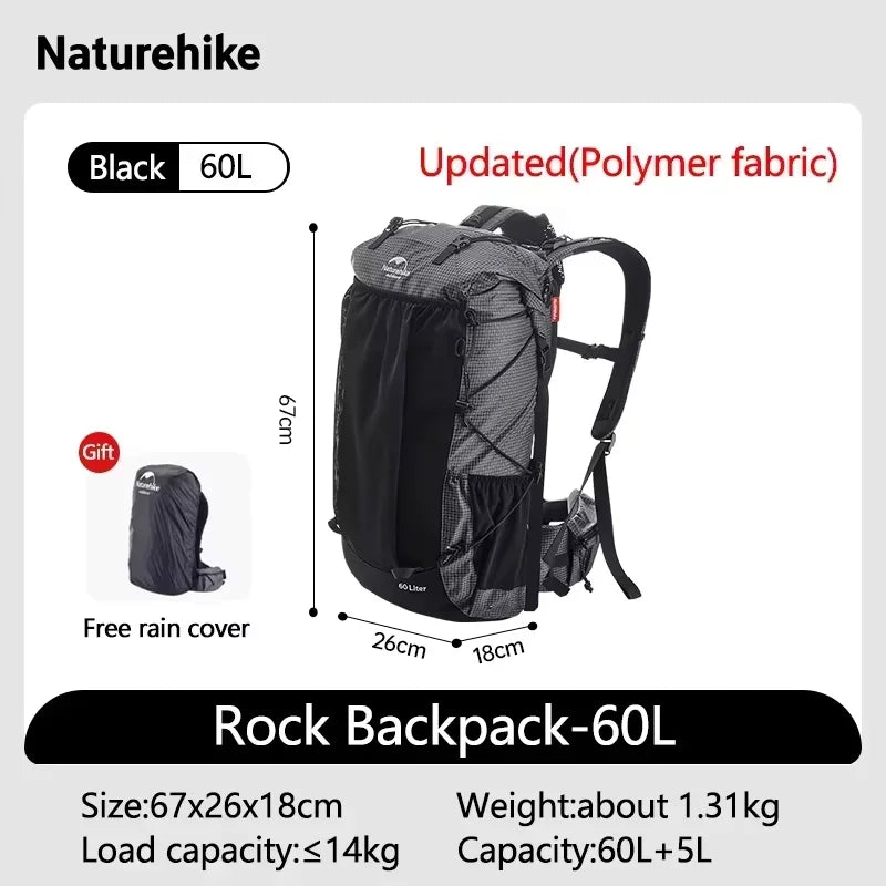 Outdoor Bags 40L 60L Travel Backpacks Large Capacity 60+5L Camping Hiking Packs Hiking Bag With Rain Cover