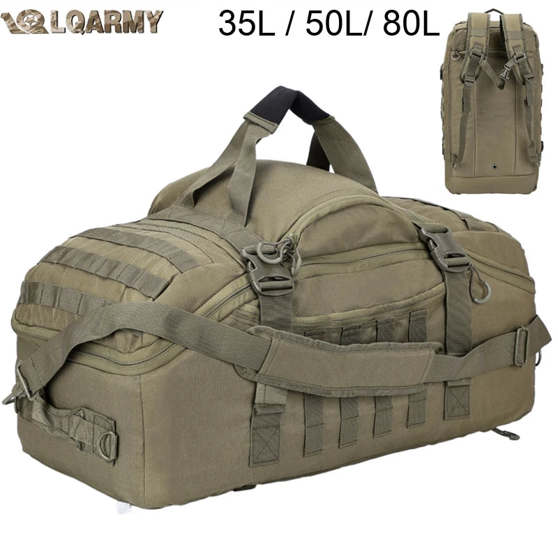 30L 45L 80L Outdoor Mountaineering Bag Molle Tactical Backpack Large Duffel Bag Hiking Camping Travel Bags