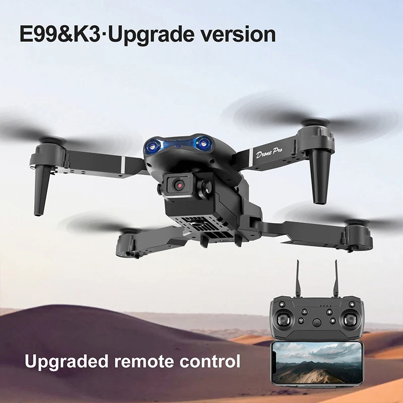 Dual Camera FPV Drone Optical Flow Hover Foldable RC Quadcopter APP Path Flight Beginner Drone Toy