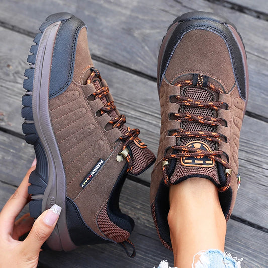 Hiking Shoe Outdoor Retro SuedeTactical Platform Women's Sneakers Spring Autumn New 2025 Anti Slip Mountaineering Camping Shoes