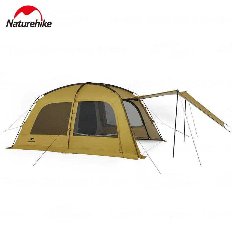 Dunes 10.9 Camping Tent 6 People 4 Seasons Dome Extended Canopy Outdoor Waterproof Large Space Tent With Chimney Hole