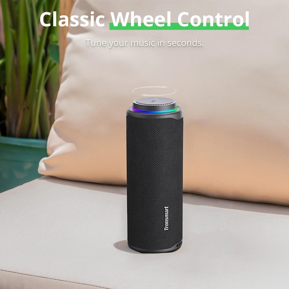 T8 Speaker Bluetooth Portable Speaker with Deep Bass, 40W, 360 degree Sound, Waterproof IPX7, for Camping