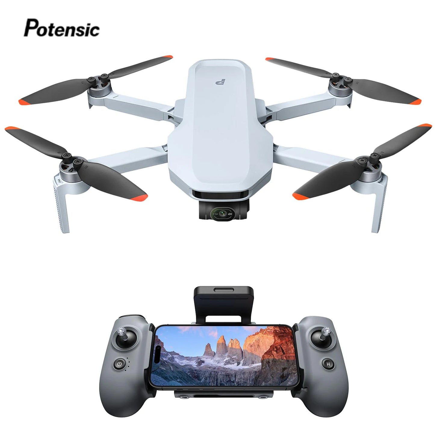 ATOM 2 Camera Drone, 4K HDR Video, 8K Photo, 3-Axis Gimbal,Under 249g, Vertical Shooting,10-KM, AI Night Shot, AI Track