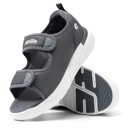 Men‘s Diabetic Sandals Wide Diabetic Shoes for Men Beathable Beach Sandal with Arch Support Foot Pain Relief Plantar