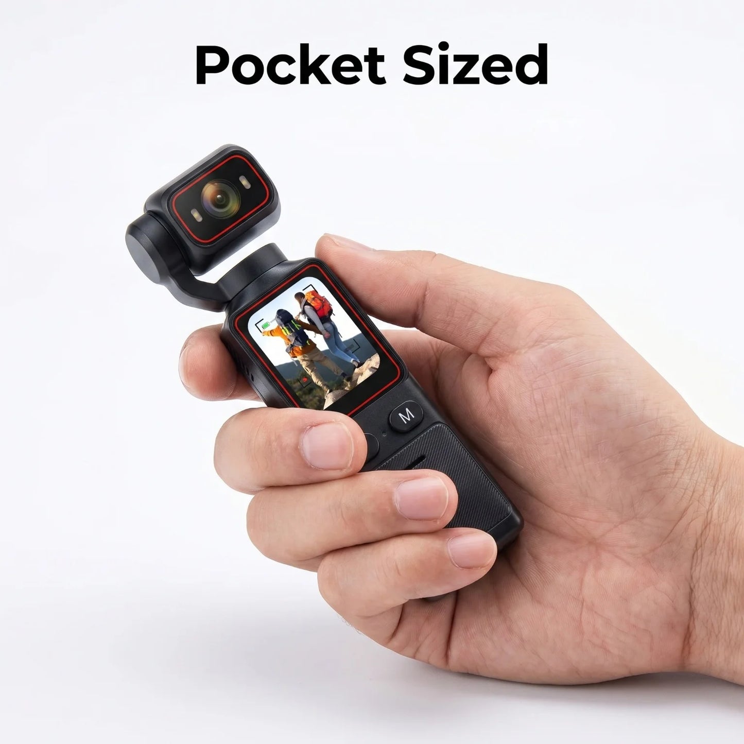 Mini 2.7K Action Camera 180° Rotate WiFi Pocket Vlog Camera 6 Hours Long Life EIS Anti Shake Sport Cam for Motorcycle Travel Recording
