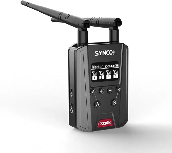 Wireless Intercom Headset 2.4GHz Full Duplex 24H Battery Life 500M Range Real-time Team Communication